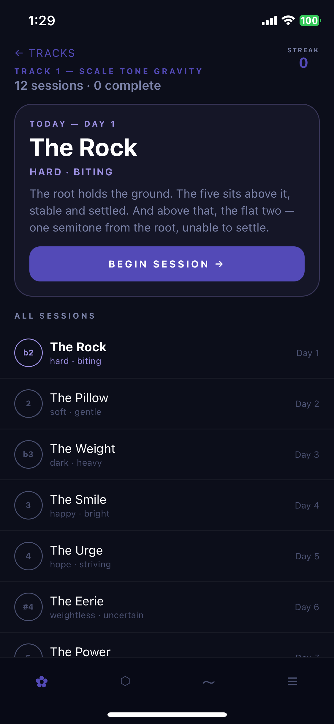 Track 1 — Scale Tone Gravity